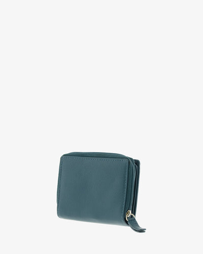 Billetero de Piel (10 X 9cm) monedero de cremallera Adapell Nayeli Storm