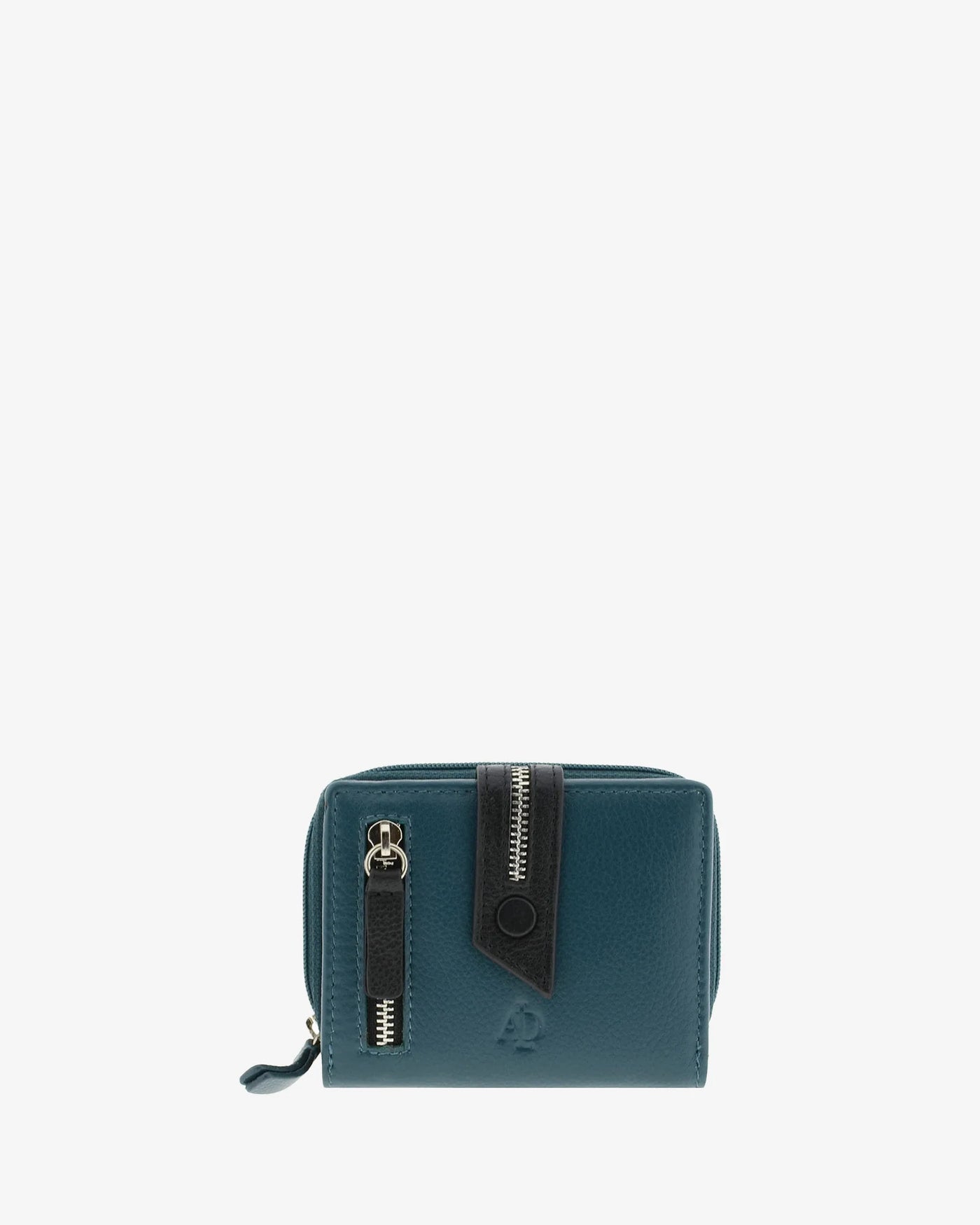 Billetero de Piel (10 X 9cm) monedero de cremallera Adapell Nayeli Storm