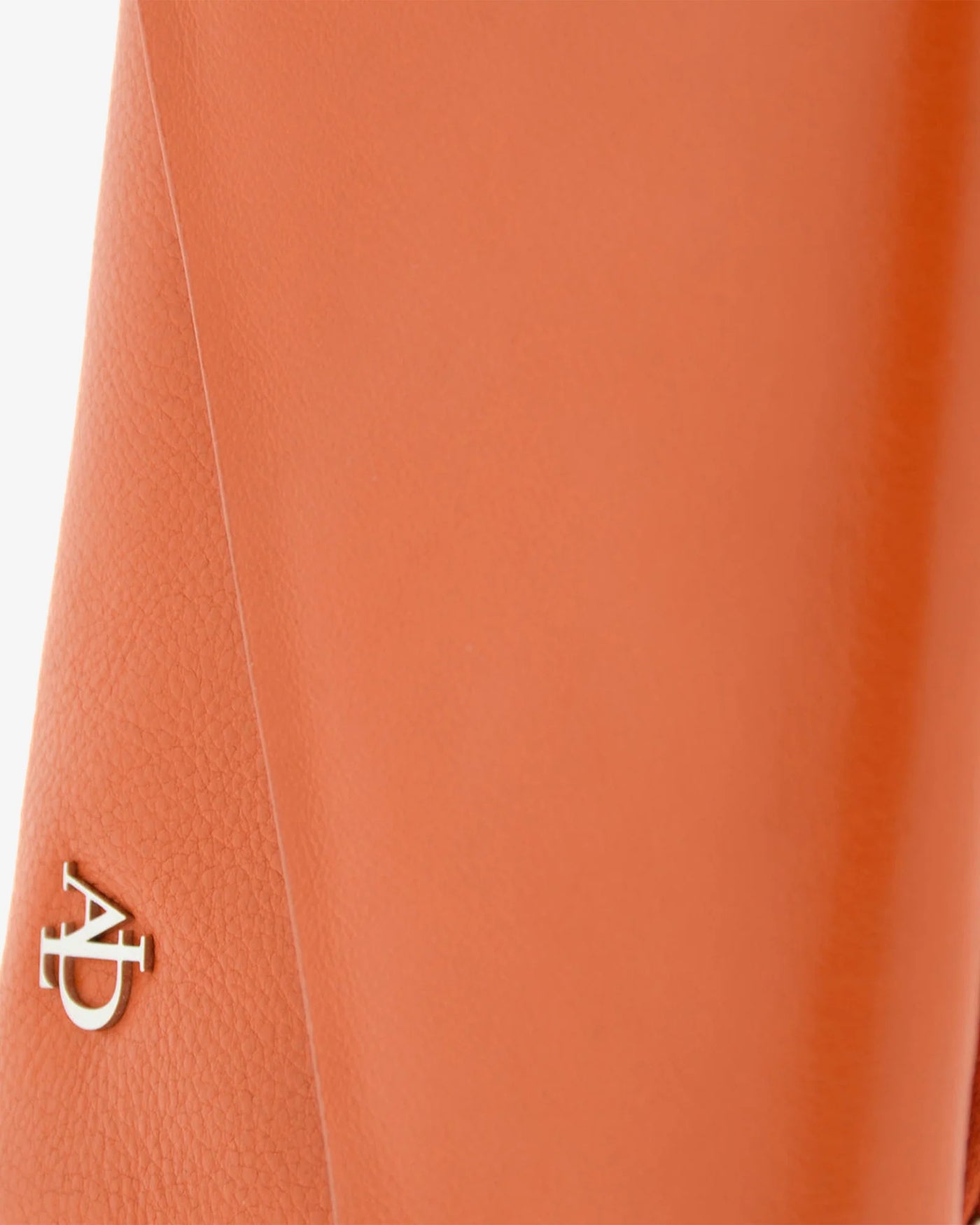 Billetero de Piel (14,5 X 9cm) monedero de cremallera Adapell Asimetric Mandarina