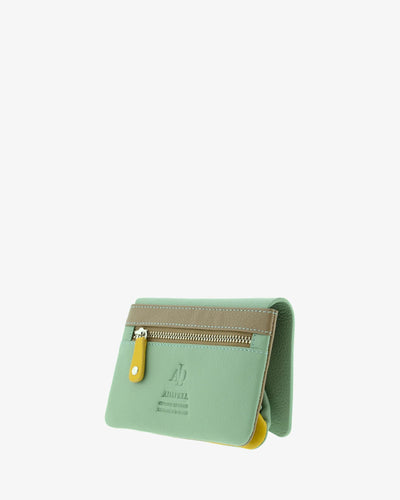 Monedero de Piel (9 X 13cm) Adapell Asimetric Aguamarina