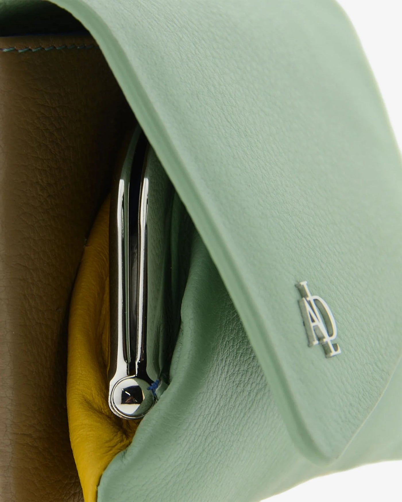 Monedero de Piel (9 X 13cm) Adapell Asimetric Aguamarina