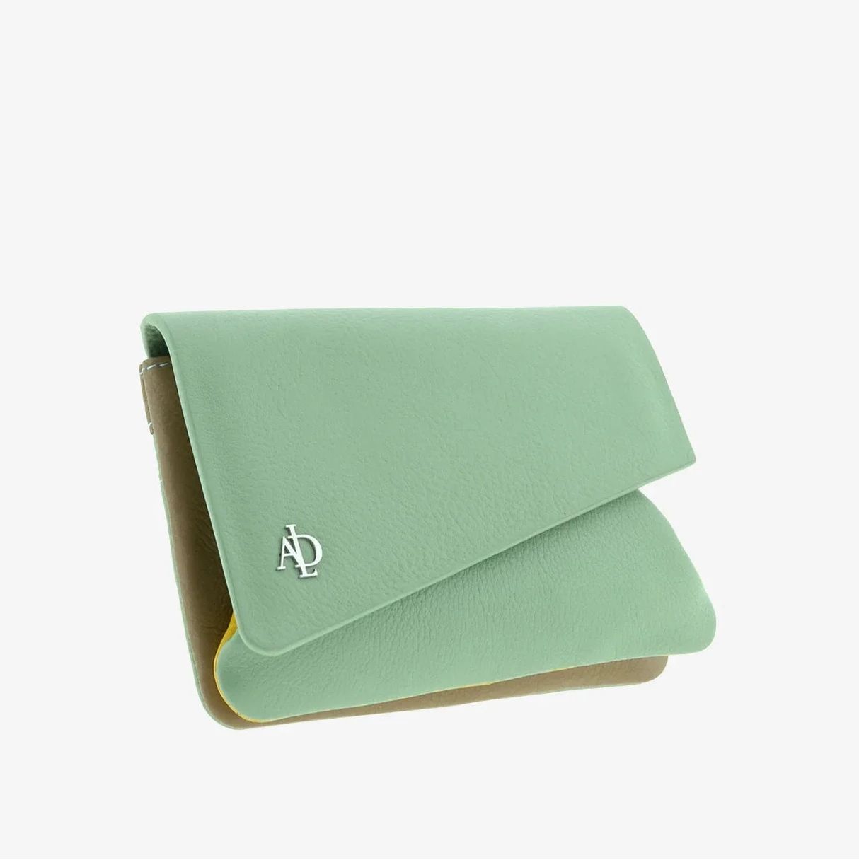 Monedero de Piel (9 X 13cm) Adapell Asimetric Aguamarina