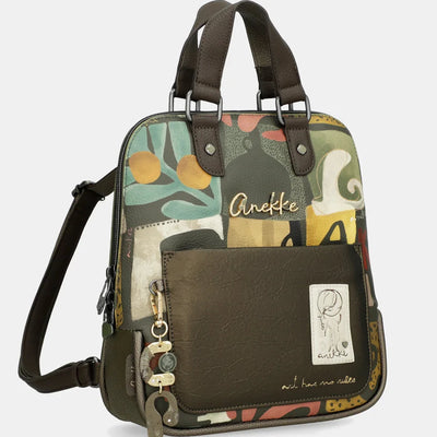 Mochila estampada con asa corta Anekke Amphora