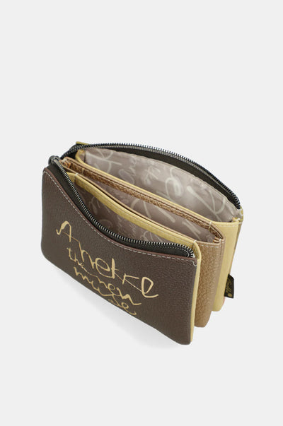 Monedero triple compartimento Anekke Bloom