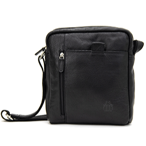 Bolso Hombre Rosme 23 x 26 cm (Piel Vacuno) Color Negro