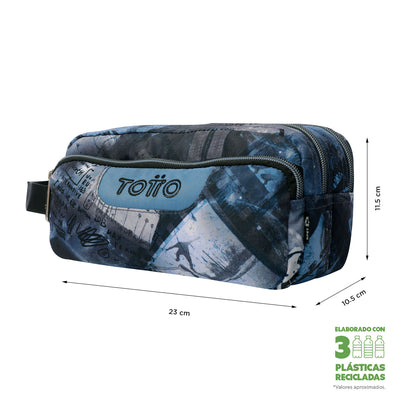Estuche escolar eco-friendly tres compartimentos Totto Agapec - Film