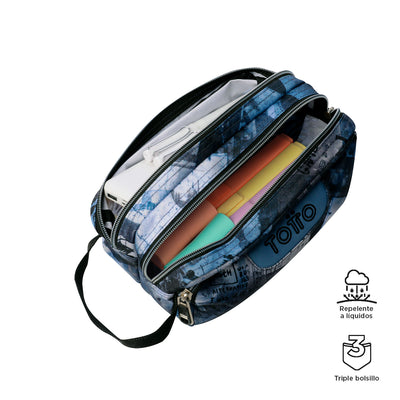 Estuche escolar eco-friendly tres compartimentos Totto Agapec - Film