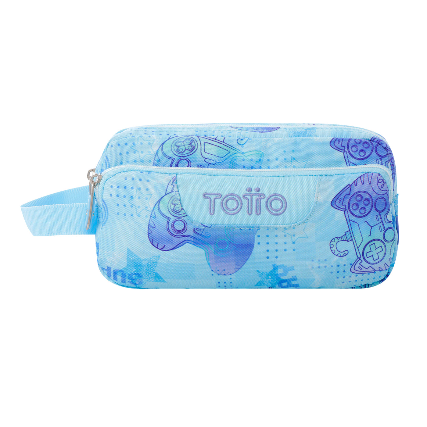 Estuche escolar eco-friendly tres compartimentos Totto Agapec - Polar