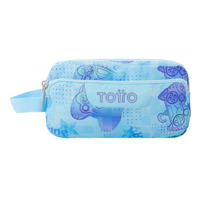 Estuche escolar eco-friendly tres compartimentos Totto Agapec - Polar