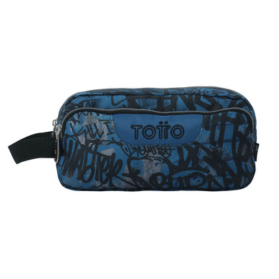 Estuche escolar eco-friendly tres compartimentos Totto Agapec - Urban Graph