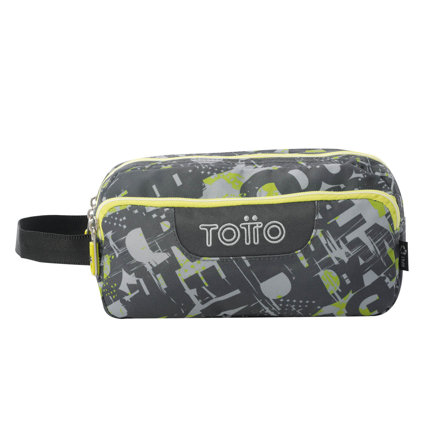 Estuche escolar eco-friendly tres compartimentos Totto Agapec - Texgrunge