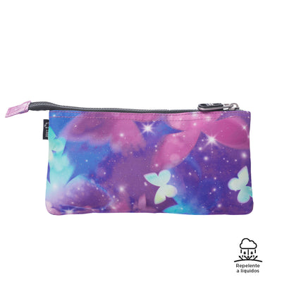 Estuche escolar eco-friendly tres compartimentos Totto Tablero Glitter - Star Butterfly