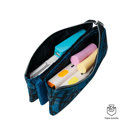 Estuche escolar eco-friendly tres compartimentos Totto Tablero - Urban Graph