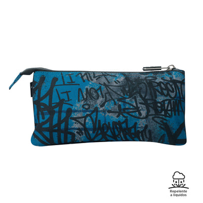 Estuche escolar eco-friendly tres compartimentos Totto Tablero - Urban Graph