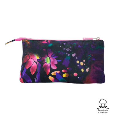 Estuche escolar eco-friendly tres compartimentos Totto Tablero - Flower Galaxy