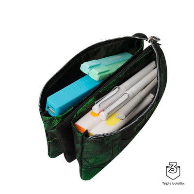 Estuche escolar eco-friendly tres compartimentos Totto Tablero - Jhony Jungle