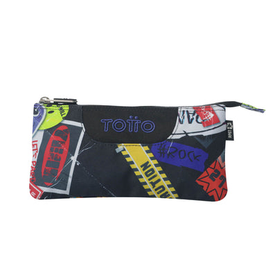Estuche escolar eco-friendly tres compartimentos Totto Tablero - Sticky