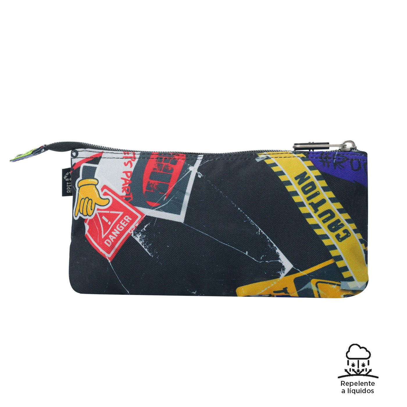 Estuche escolar eco-friendly tres compartimentos Totto Tablero - Sticky