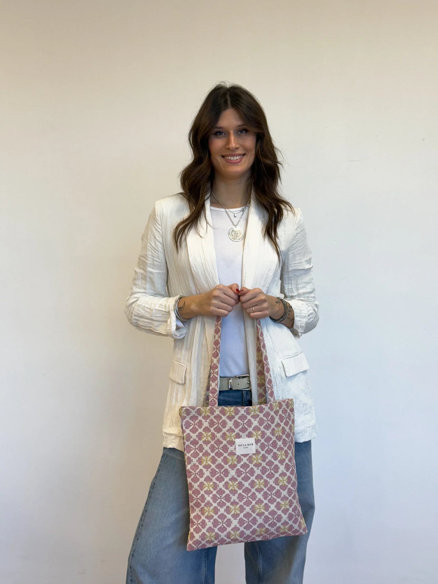 Bolsa Tote de tela Pequeña DeLaMurLine Blat