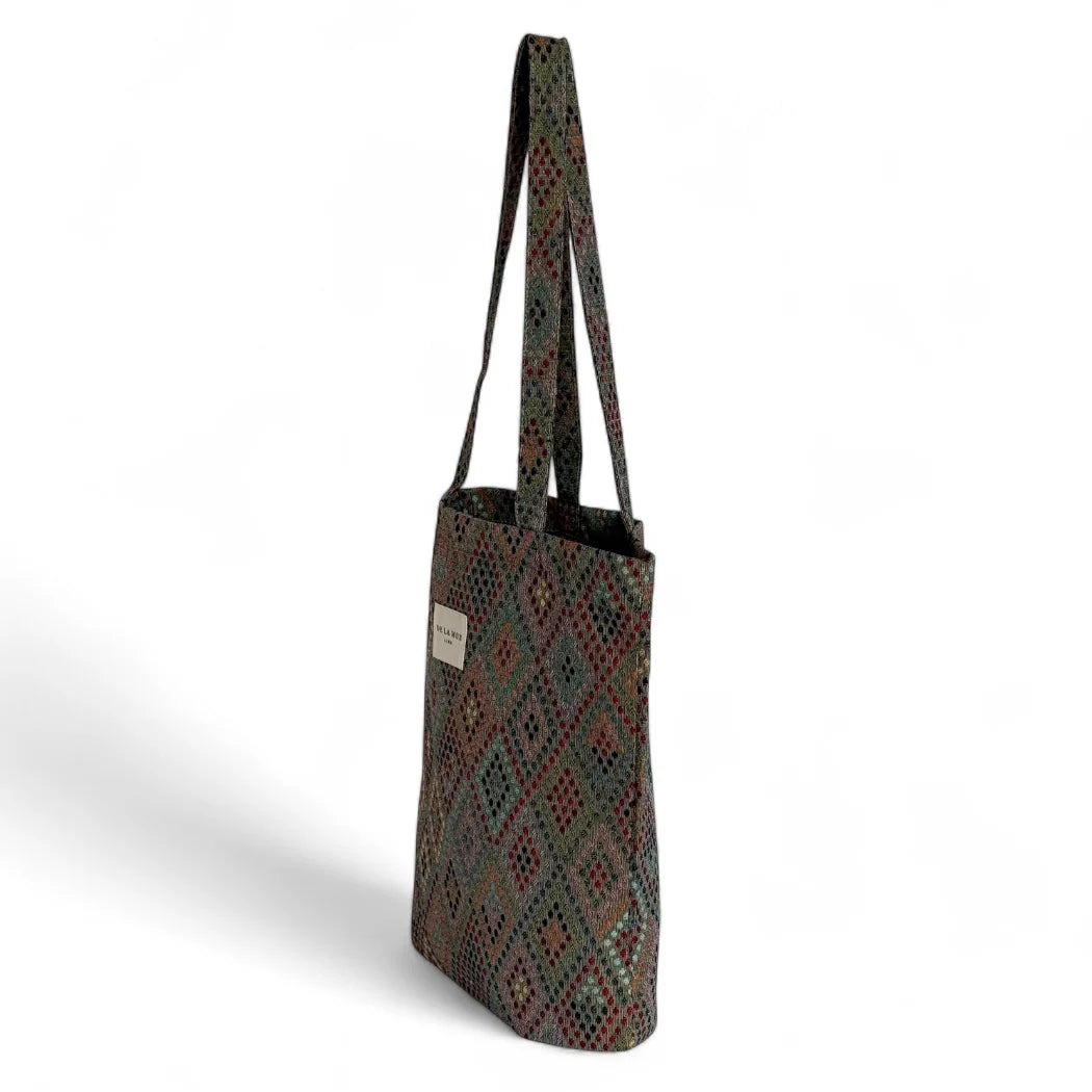 Bolsa Tote de tela Pequeña DeLaMurLine Canela