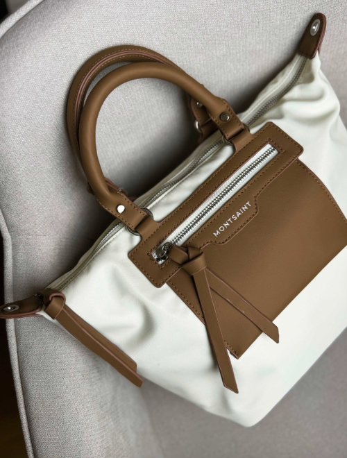 Bolso Shopper con Bandolera Montsaint Nevasca Blanco