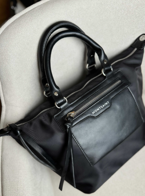 Bolso Shopper con Bandolera Montsaint Nevasca Negro