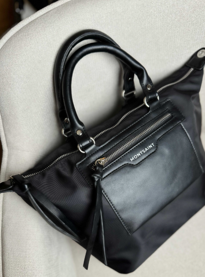Bolso Shopper con Bandolera Montsaint Nevasca Negro