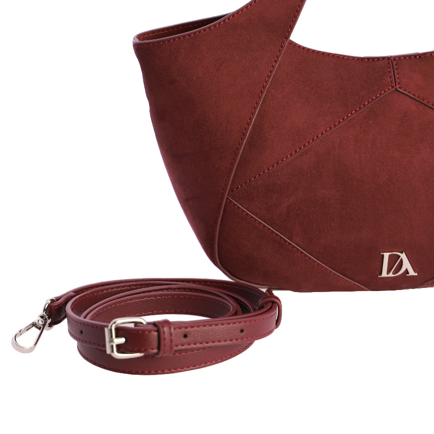 Bolso de mano con Bandolera Don Algodón Urbana Chic Burdeos