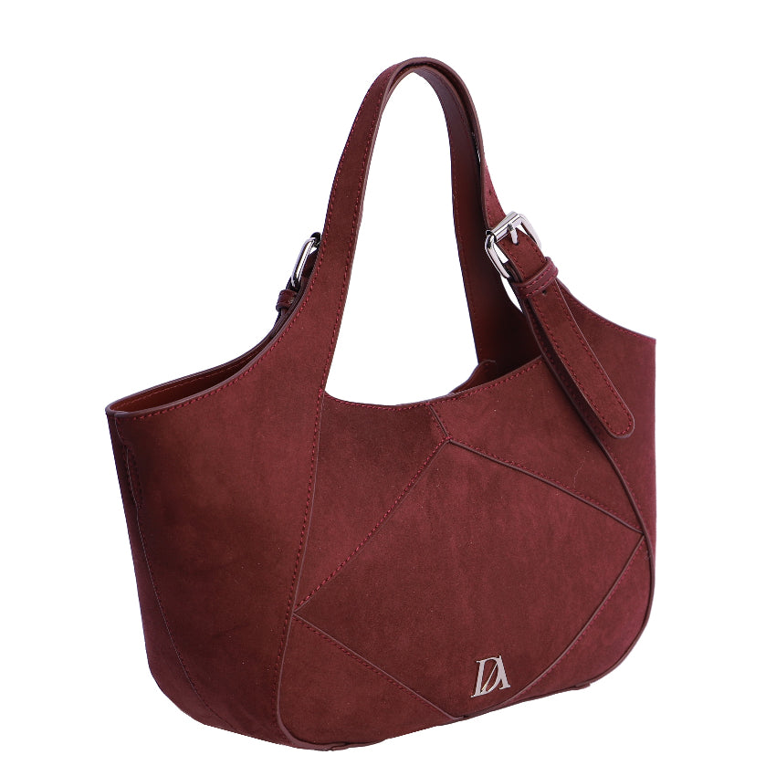 Bolso de mano con Bandolera Don Algodón Urbana Chic Burdeos