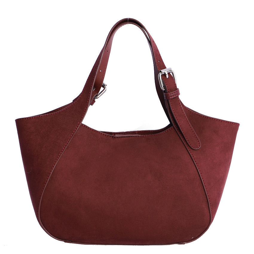 Bolso de mano con Bandolera Don Algodón Urbana Chic Burdeos