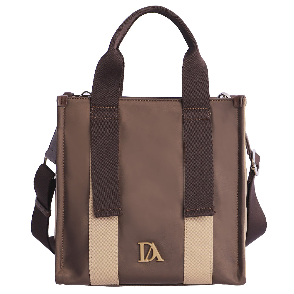 Bolso de mano con Bandolera Don Algodón Esencia Marrón