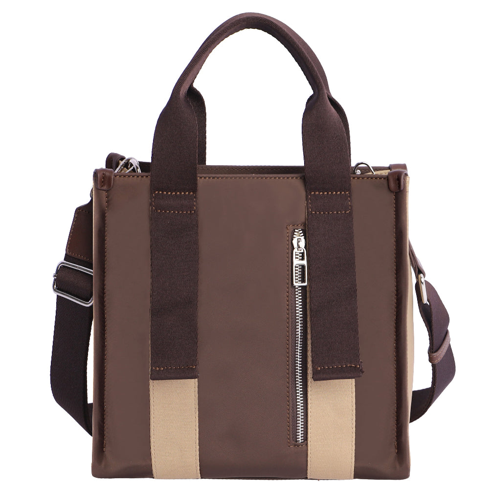 Bolso de mano con Bandolera Don Algodón Esencia Marrón