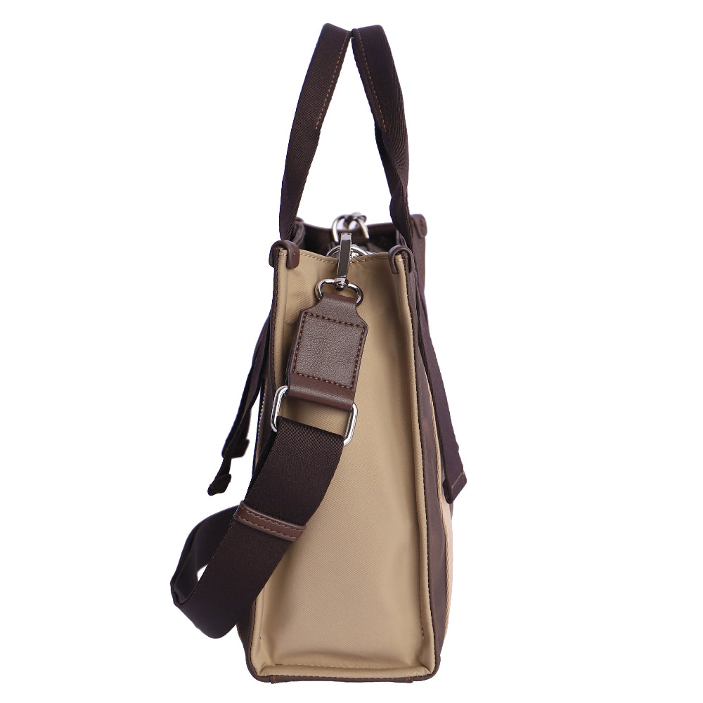 Bolso de mano con Bandolera Don Algodón Esencia Marrón