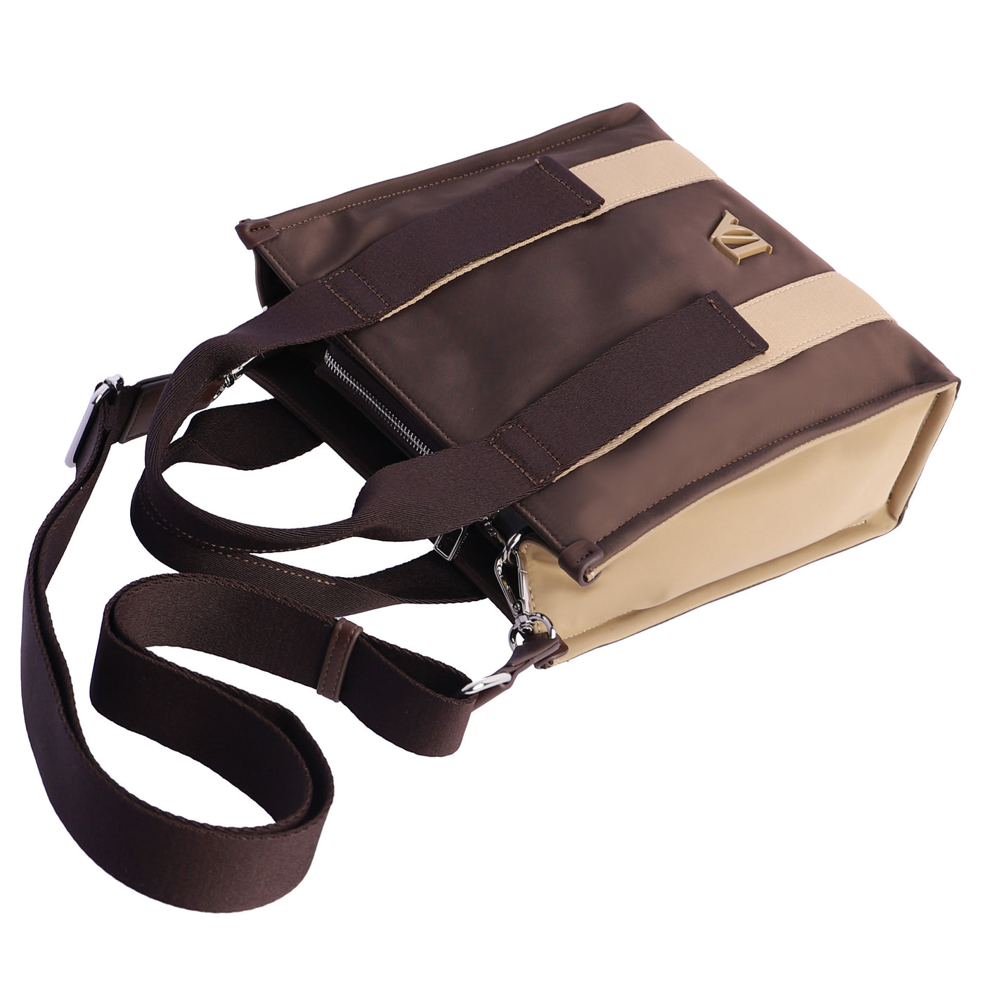 Bolso de mano con Bandolera Don Algodón Esencia Marrón