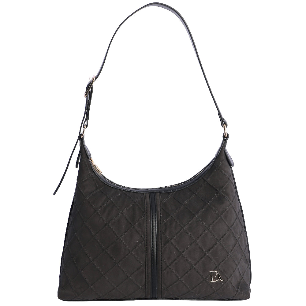 Bolso de Hombro bandolera Don Algodón Suede Negro