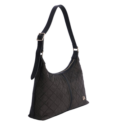 Bolso de Hombro bandolera Don Algodón Suede Negro