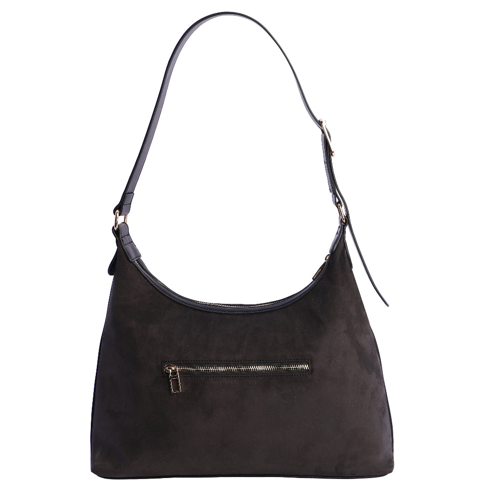 Bolso de Hombro bandolera Don Algodón Suede Negro