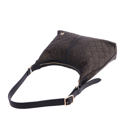 Bolso de Hombro bandolera Don Algodón Suede Negro