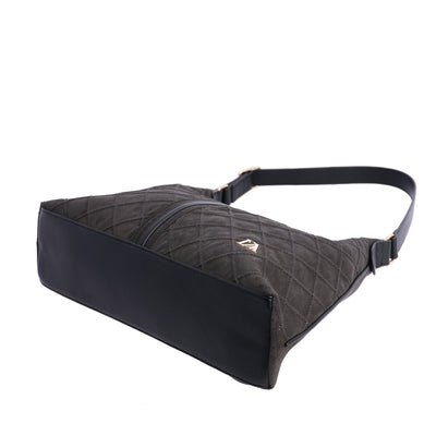 Bolso de Hombro bandolera Don Algodón Suede Negro