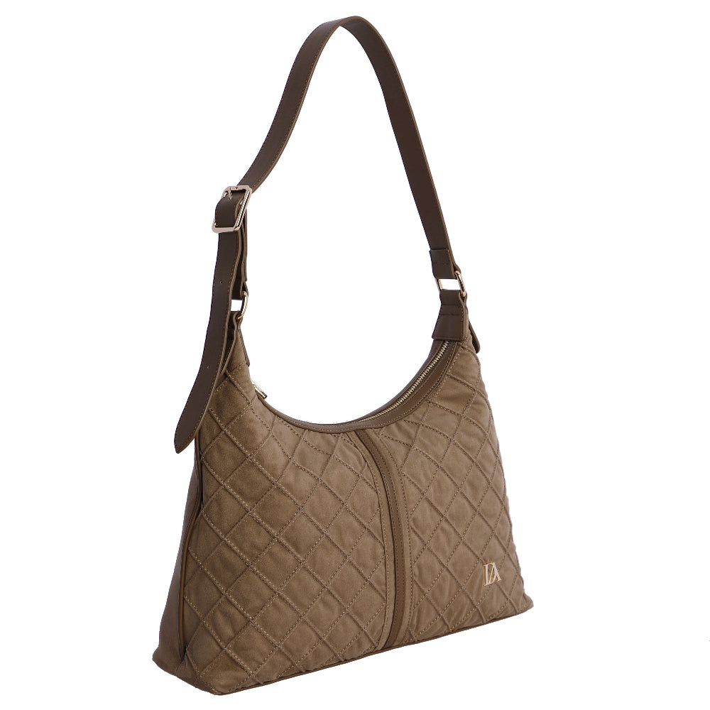 Bolso de Hombro bandolera Don Algodón Suede Taupe