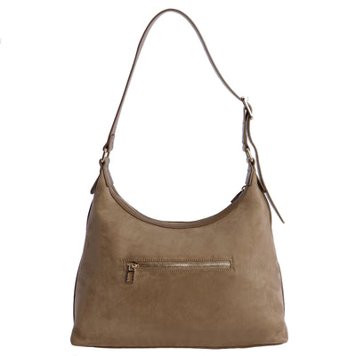 Bolso de Hombro bandolera Don Algodón Suede Taupe