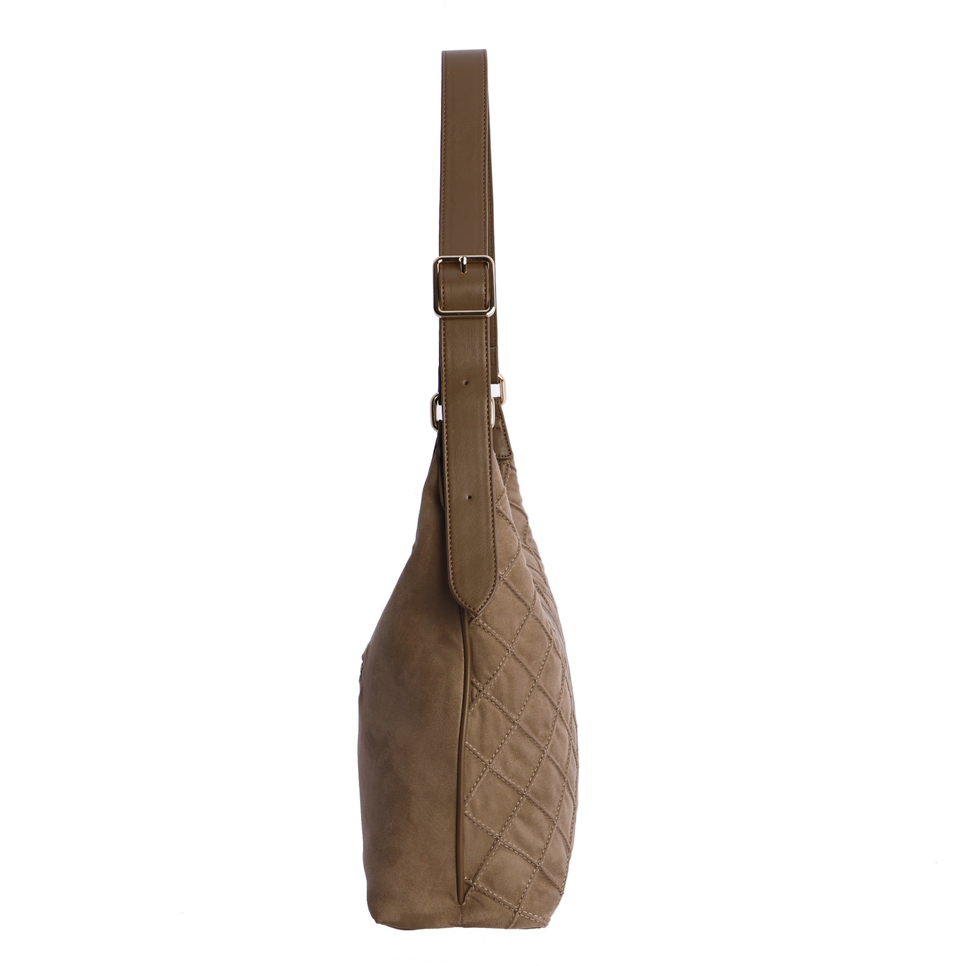 Bolso de Hombro bandolera Don Algodón Suede Taupe