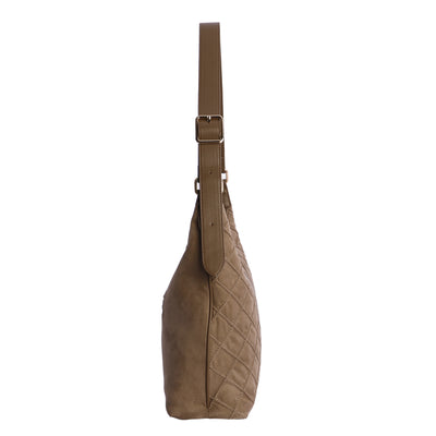 Bolso de Hombro bandolera Don Algodón Suede Taupe