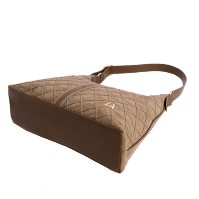 Bolso de Hombro bandolera Don Algodón Suede Taupe