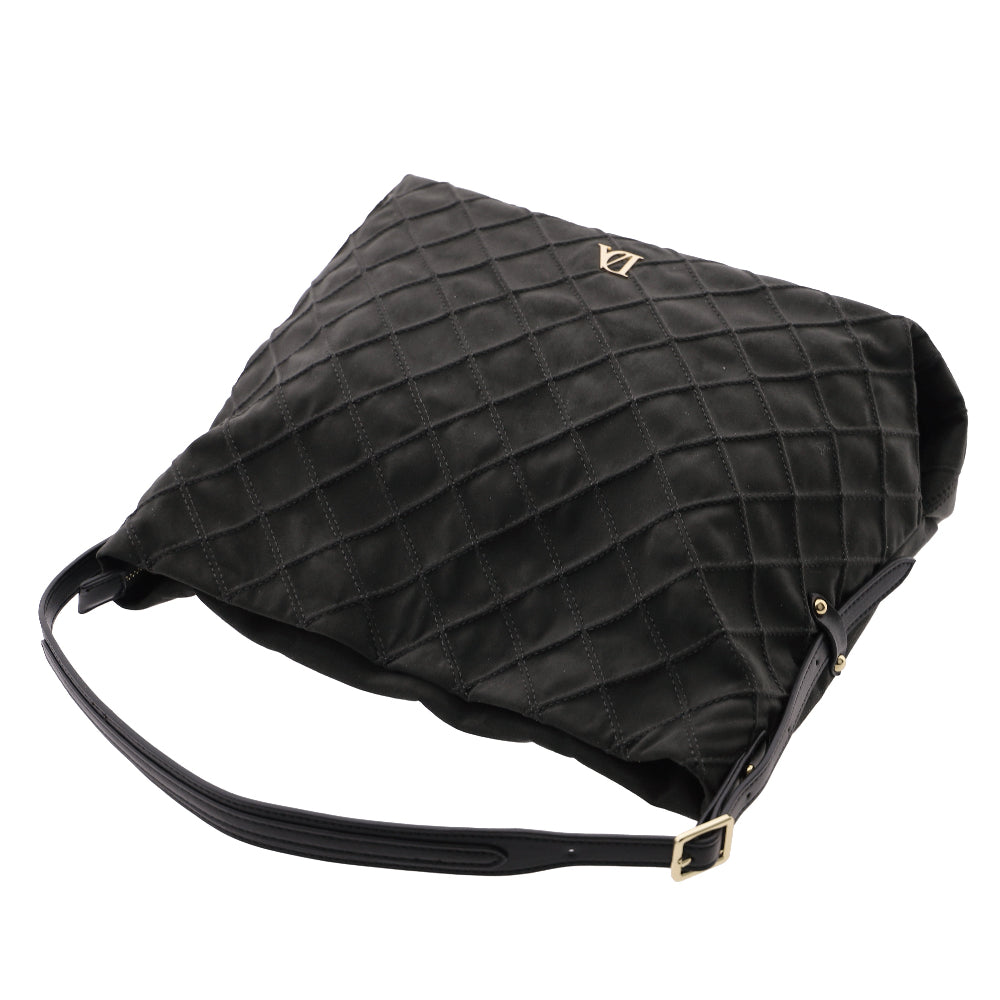 Bolso de Hombro Don Algodón Suede Negro