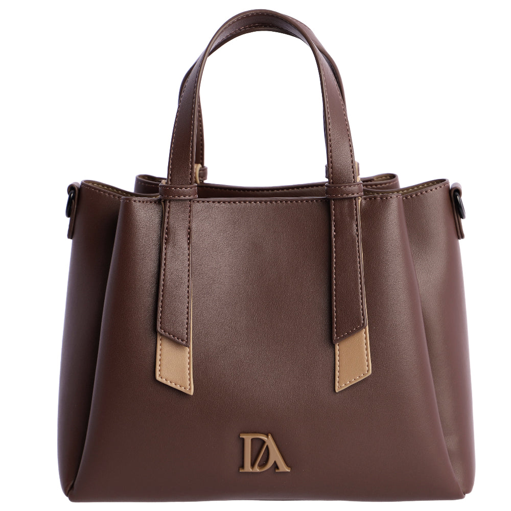 Bolso de Mano Bandolera Don Algodón Noir Marrón