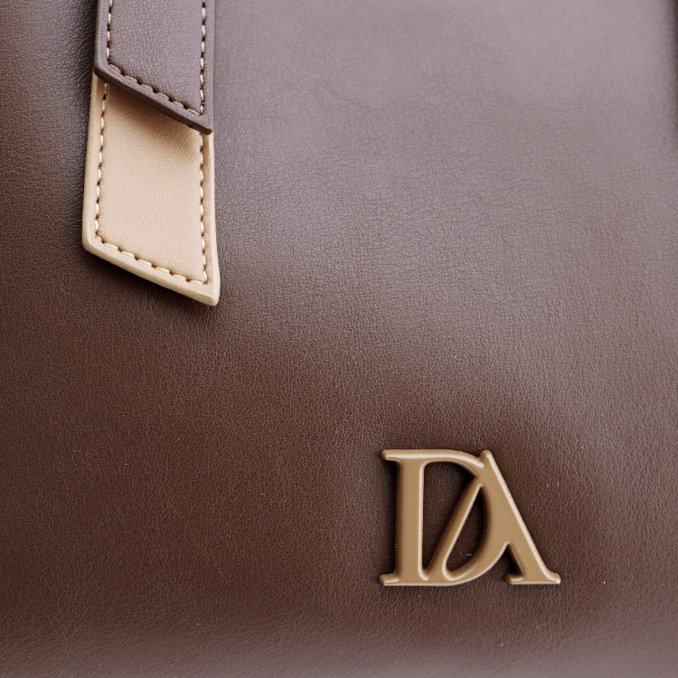 Bolso de Mano Bandolera Don Algodón Noir Marrón