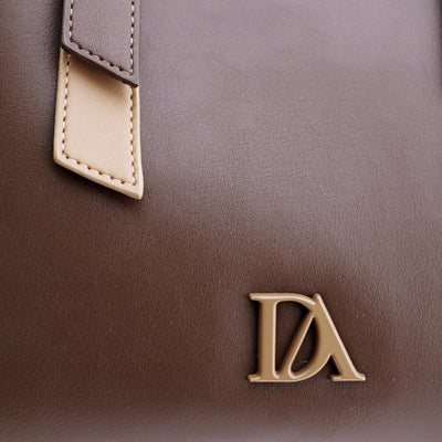 Bolso de Mano Bandolera Don Algodón Noir Marrón