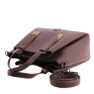 Bolso de Mano Bandolera Don Algodón Noir Marrón