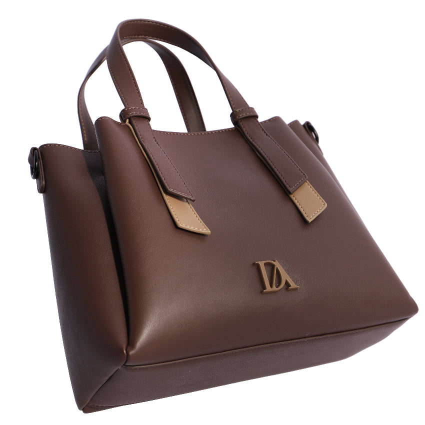 Bolso de Mano Bandolera Don Algodón Noir Marrón